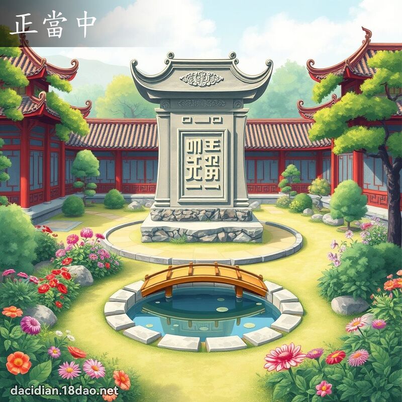 正當中 - 國語大辭典配圖