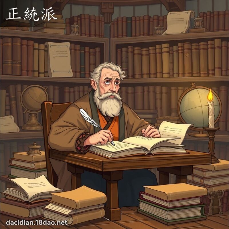 正統派 - 國語大辭典配圖