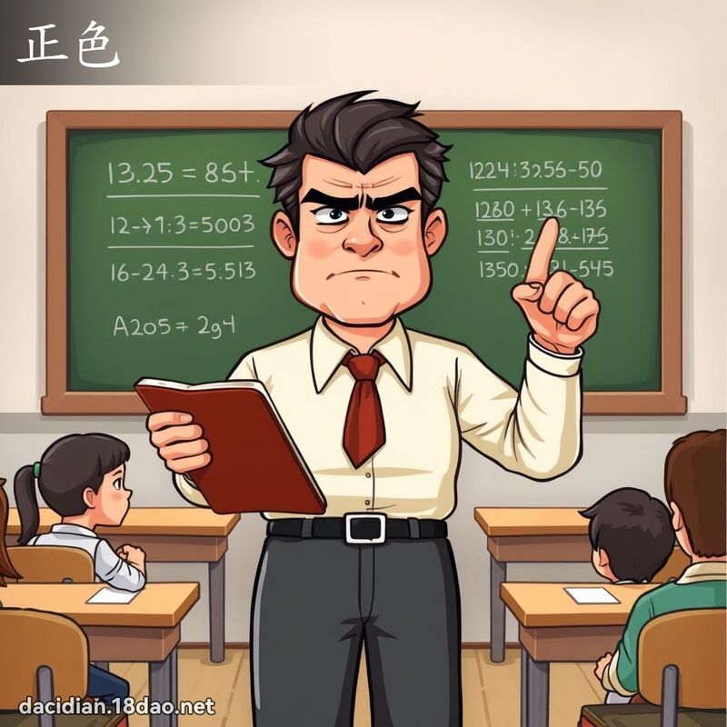 正色 - 国语大辞典配图