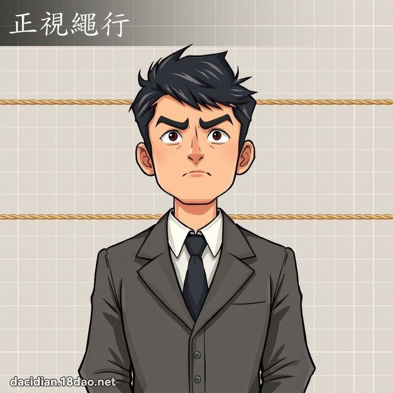 正視繩行 - 國語大辭典配圖
