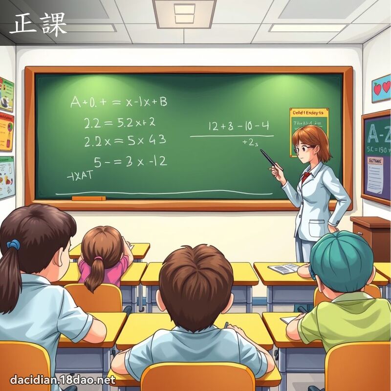 正課 - 國語大辭典配圖