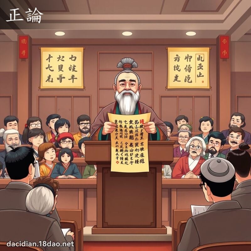 正論 - 國語大辭典配圖