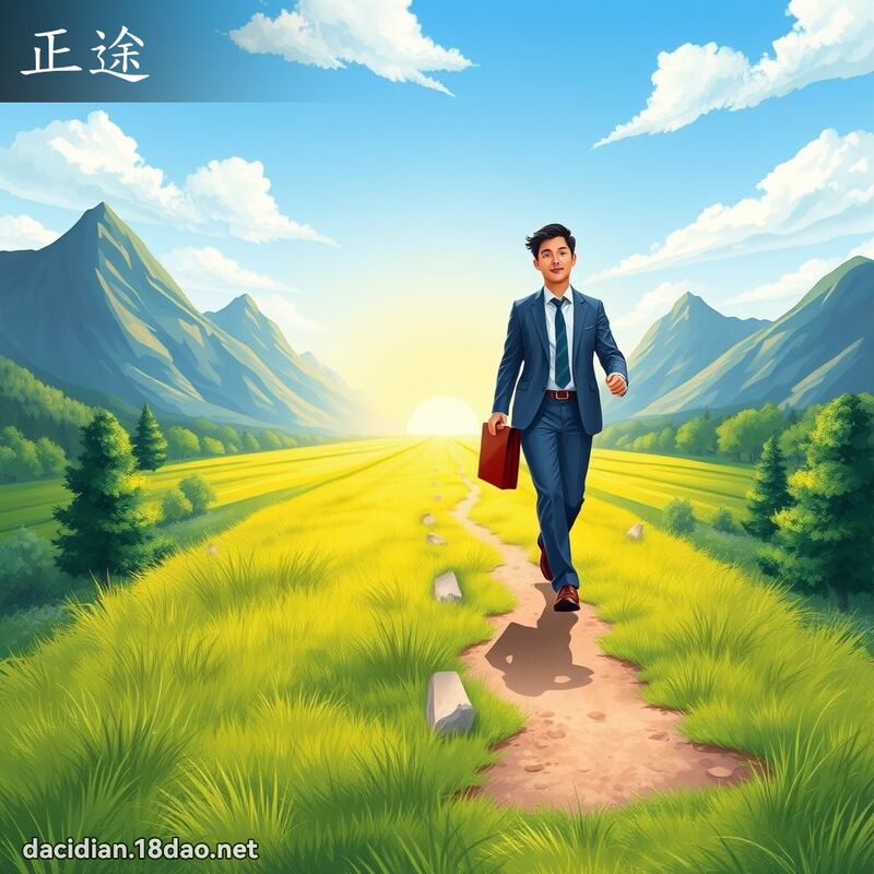 正途 - 國語大辭典配圖