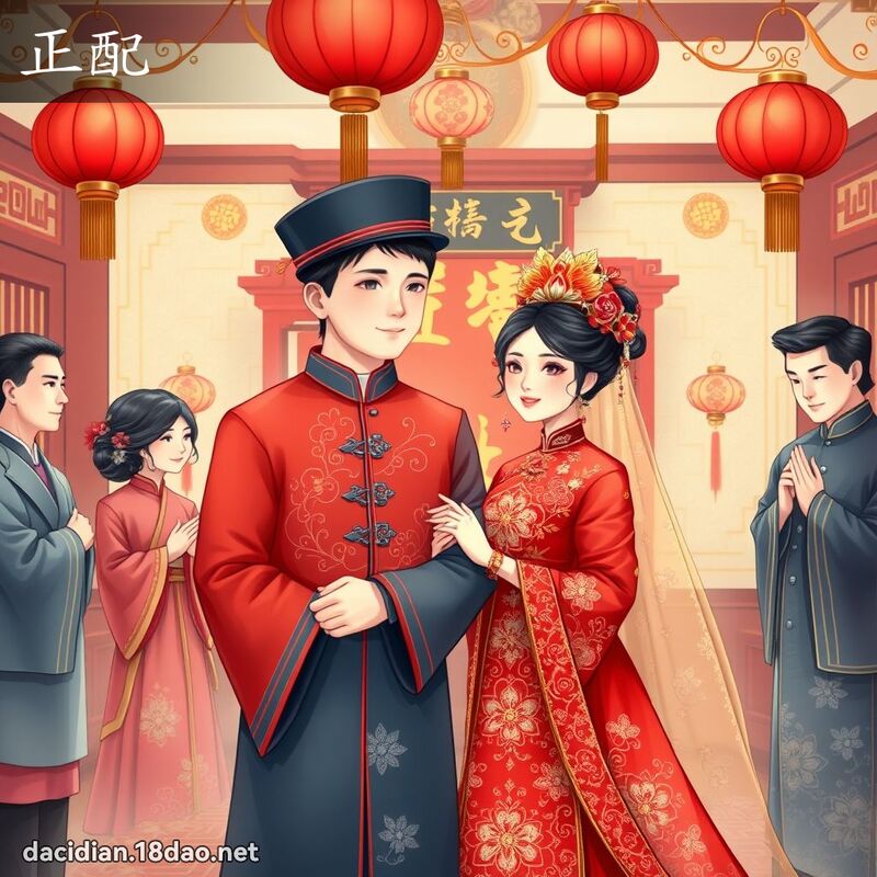 正配 - 国语大辞典配图