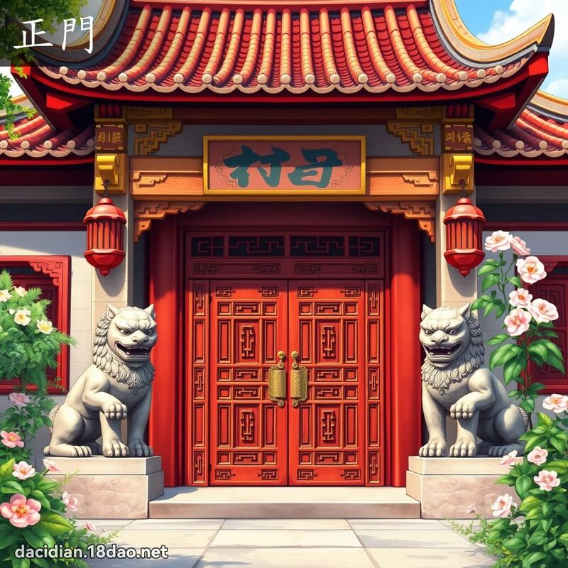 正門 - 國語大辭典配圖