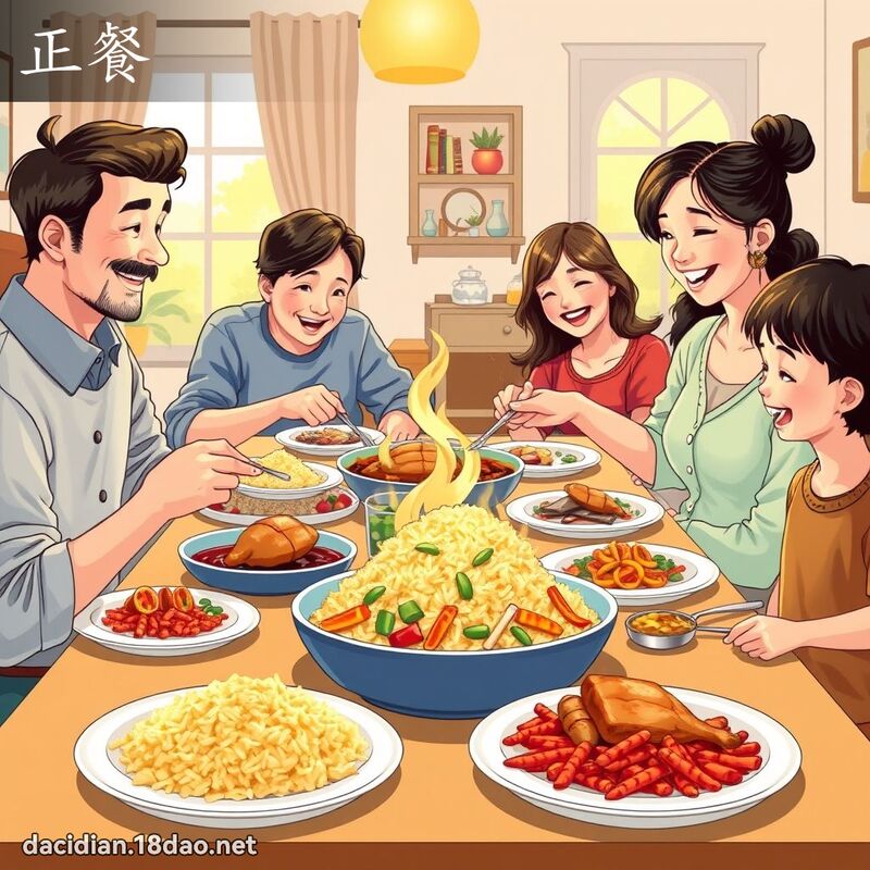 正餐 - 國語大辭典配圖