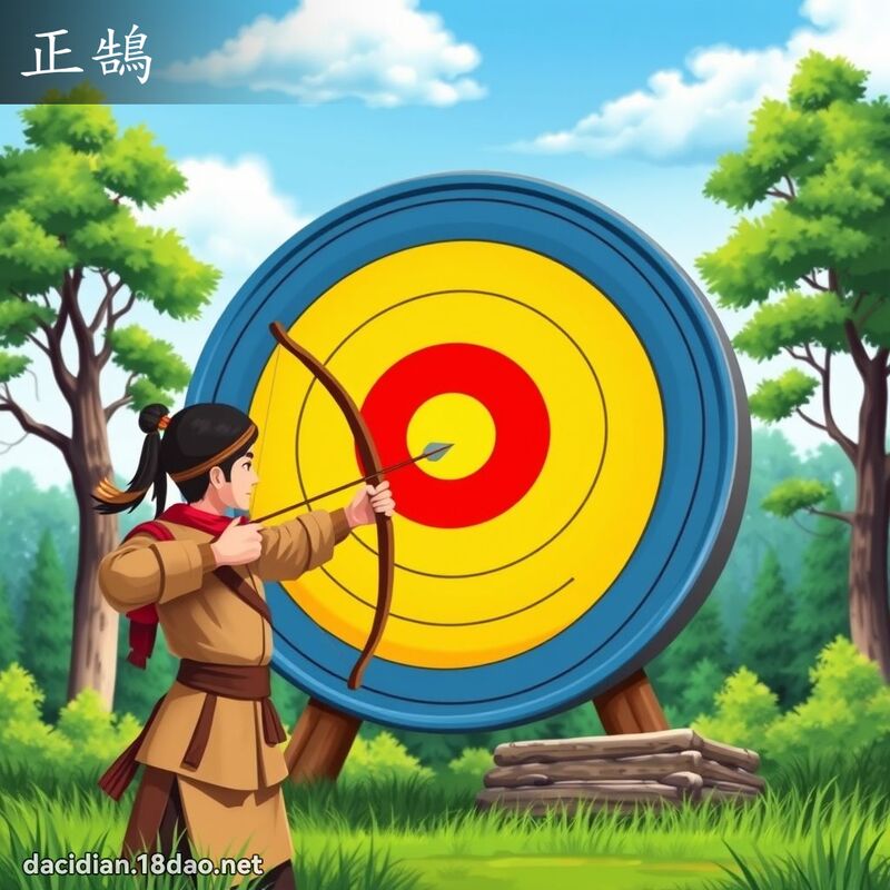 正鵠 - 國語大辭典配圖
