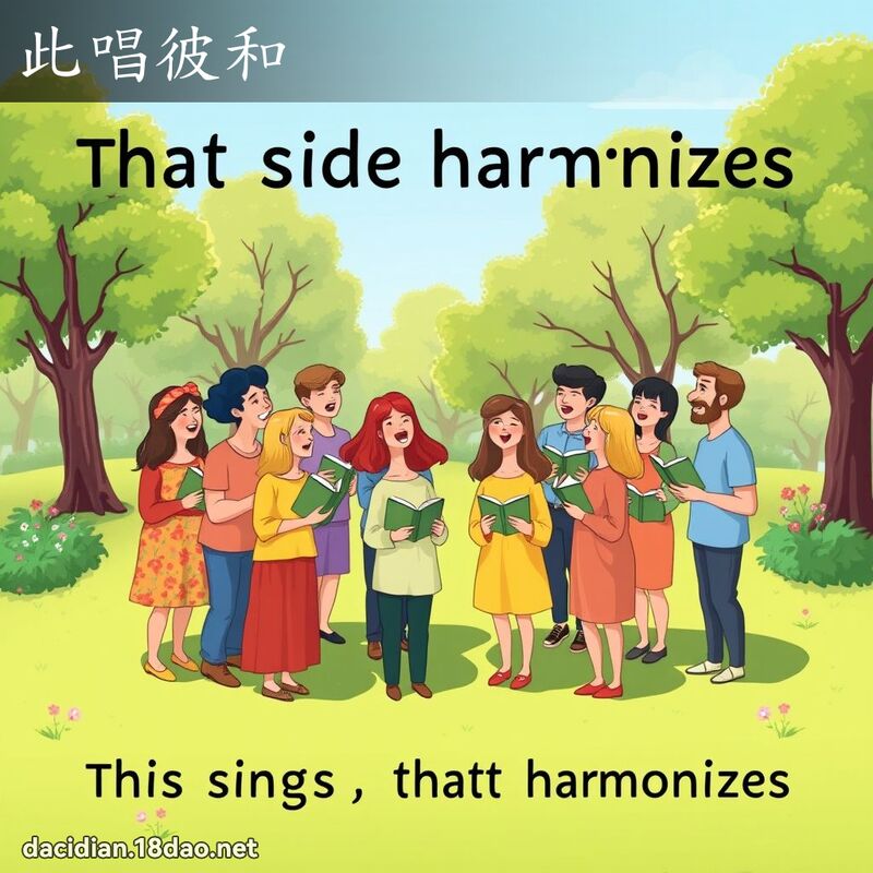 此唱彼和 - 國語大辭典配圖