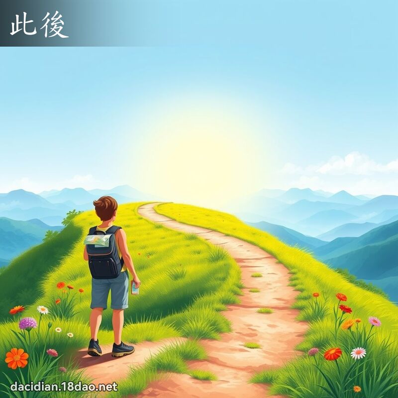 此后 - 国语大辞典配图