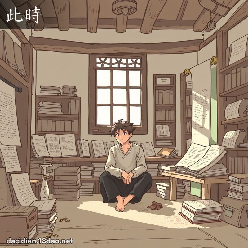 此时 - 国语大辞典配图