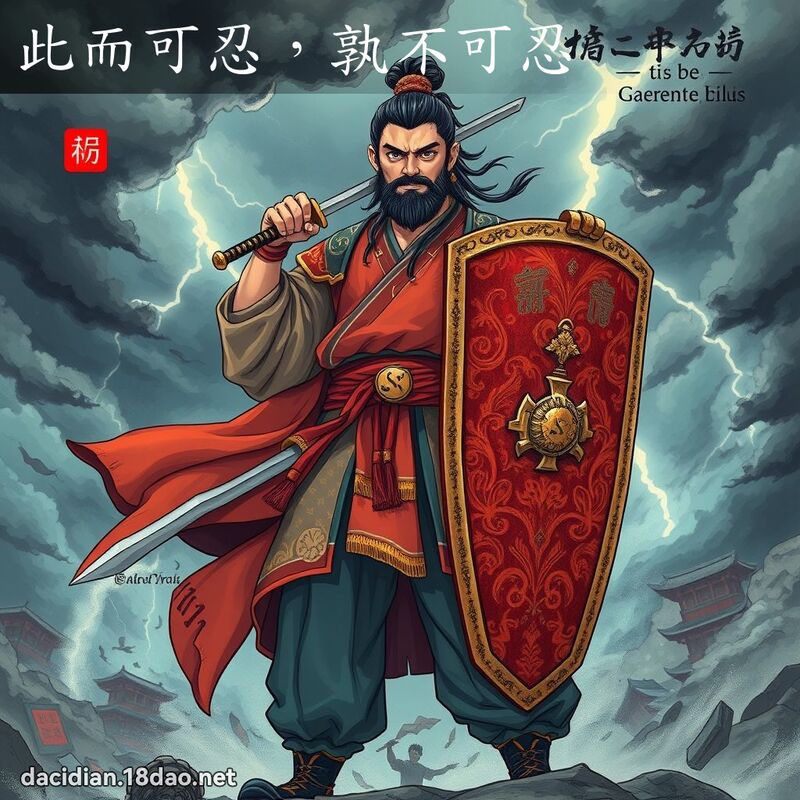 此而可忍，孰不可忍 - 国语大辞典配图