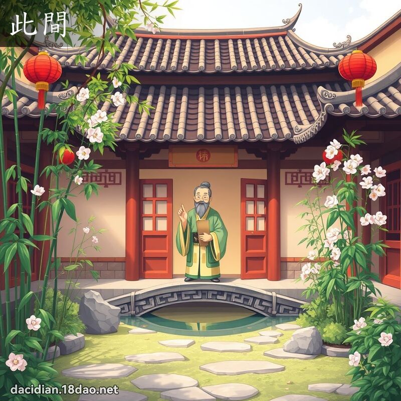 此间 - 国语大辞典配图