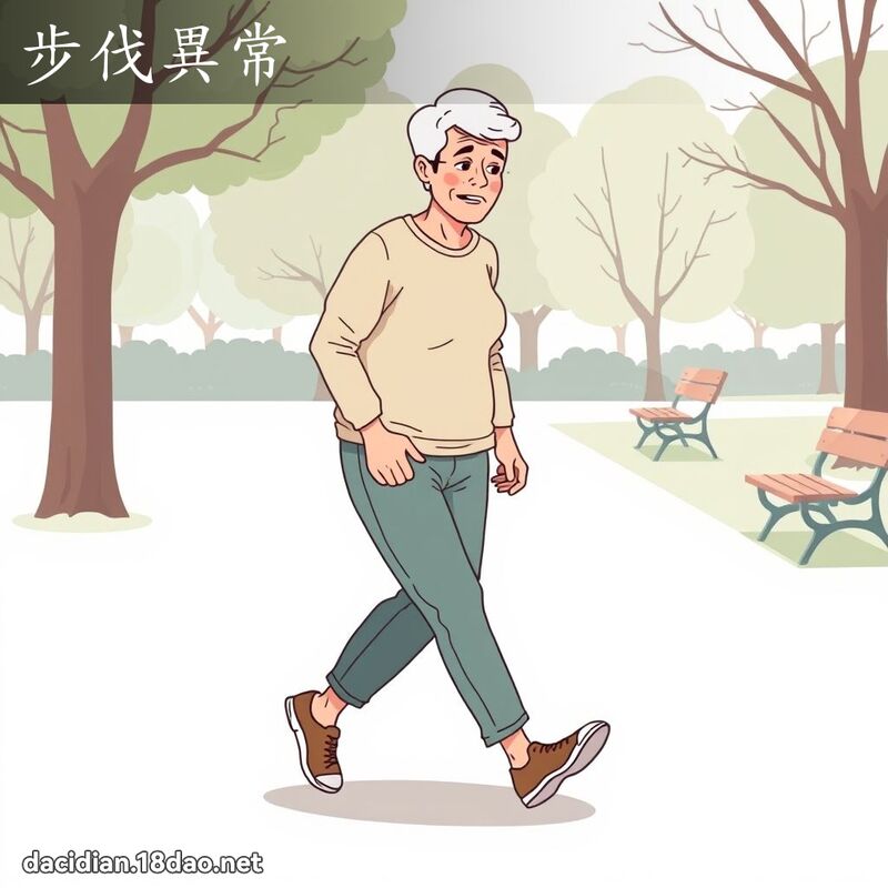 步伐異常 - 國語大辭典配圖
