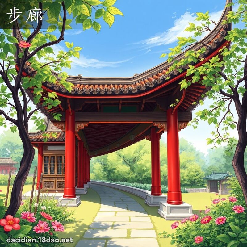 步廊 - 国语大辞典配图