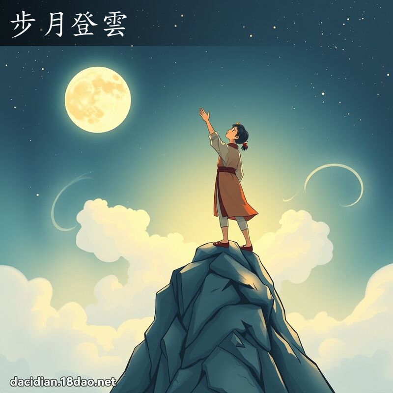 步月登雲 - 國語大辭典配圖