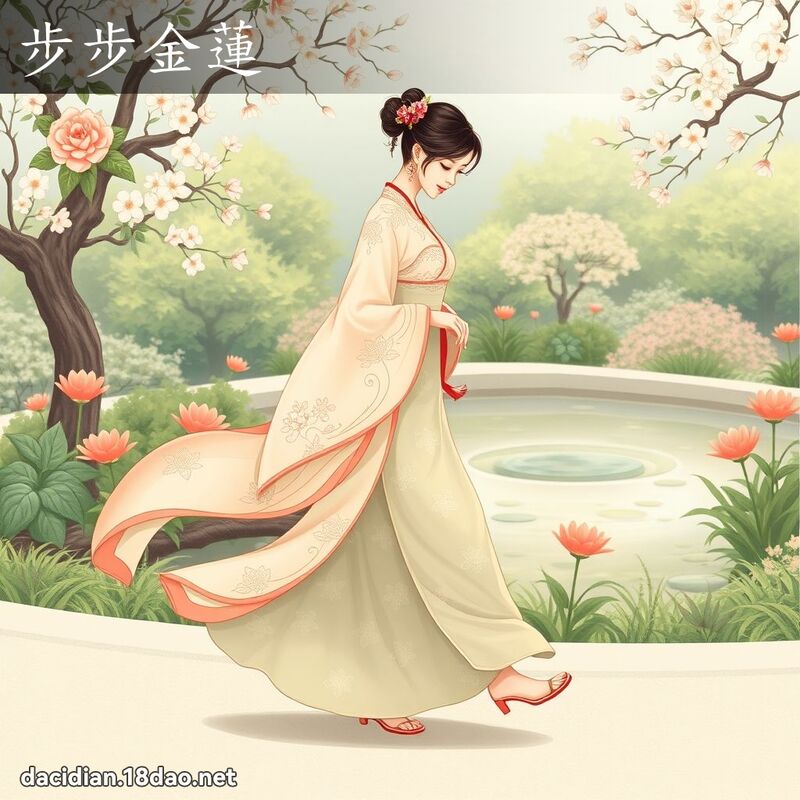 步步金蓮 - 國語大辭典配圖