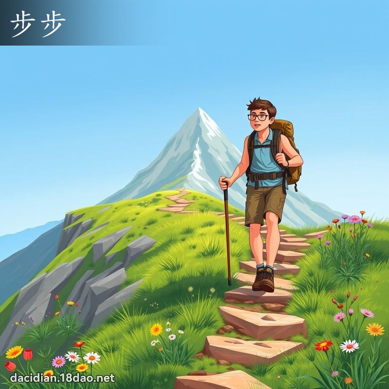 步步 - 國語大辭典配圖