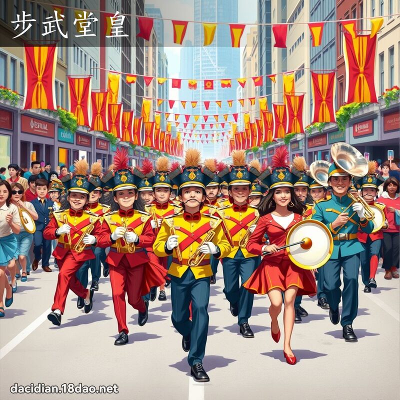 步武堂皇 - 國語大辭典配圖