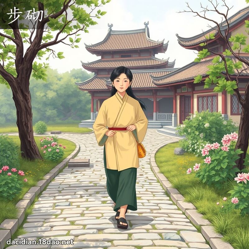 步砌 - 國語大辭典配圖