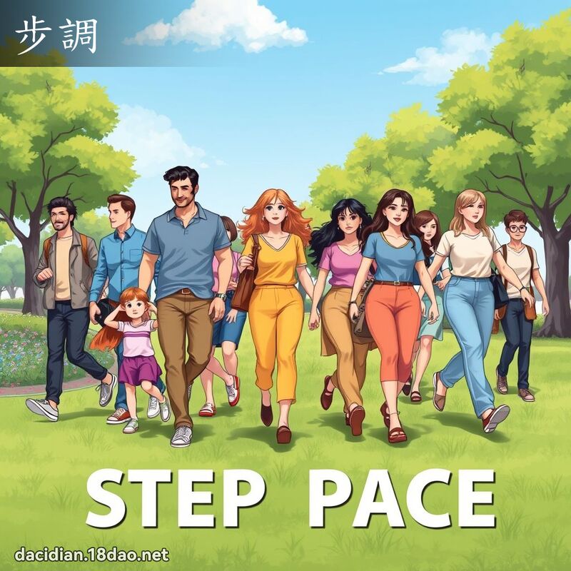 步調 - 國語大辭典配圖