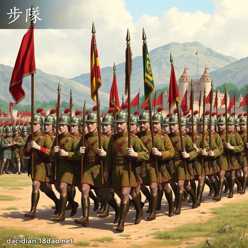 步隊 - 國語大辭典配圖