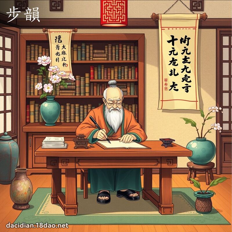 步韻 - 國語大辭典配圖