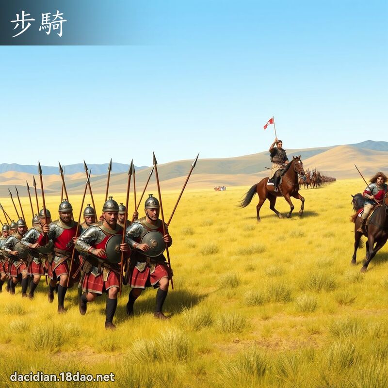 步騎 - 國語大辭典配圖