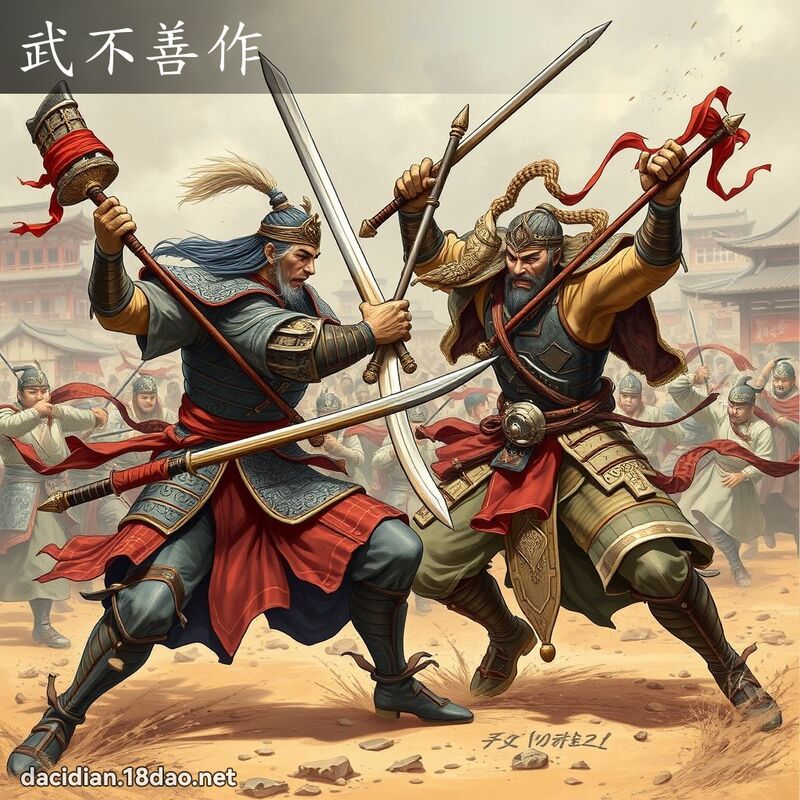 武不善作 - 国语大辞典配图