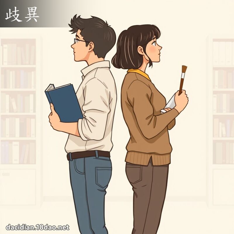 歧異 - 國語大辭典配圖