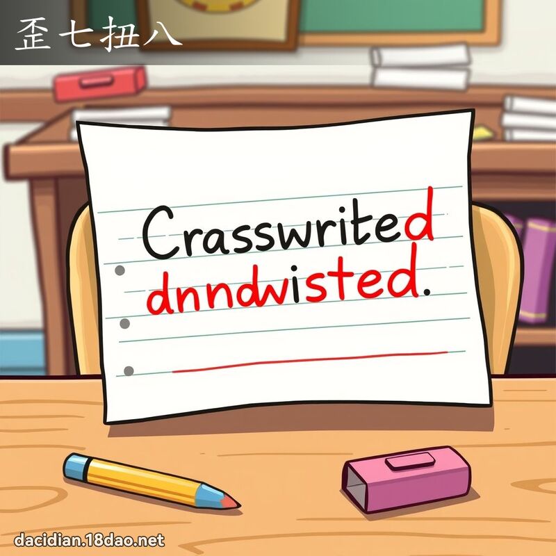 歪七扭八 - 国语大辞典配图