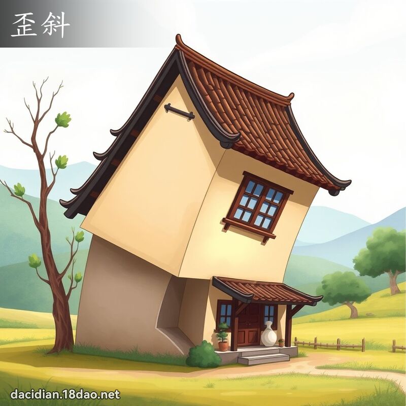 歪斜 - 國語大辭典配圖