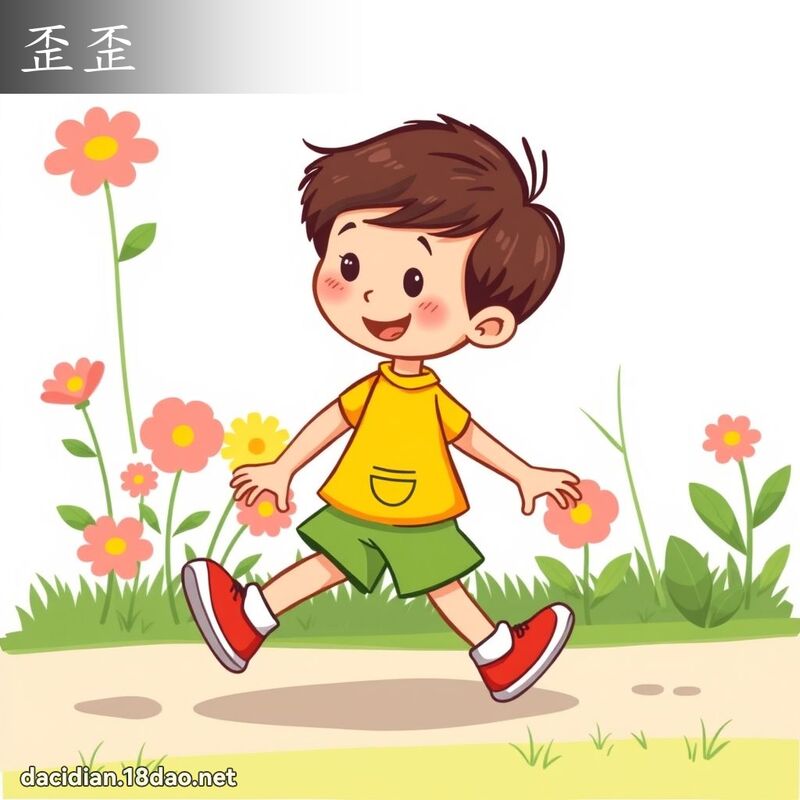 歪歪 - 国语大辞典配图