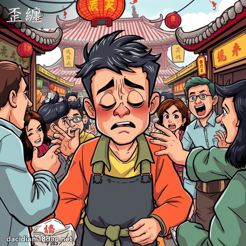 歪缠 - 国语大辞典配图