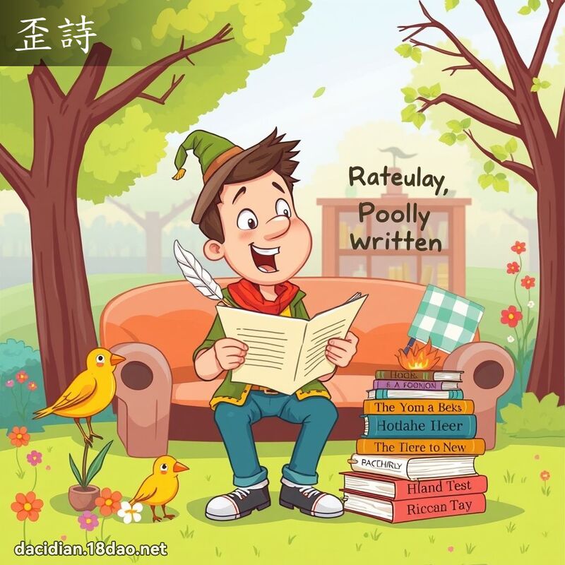 歪詩 - 國語大辭典配圖