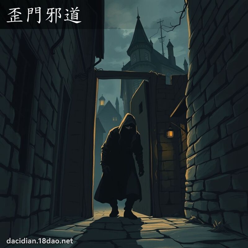歪門邪道 - 國語大辭典配圖