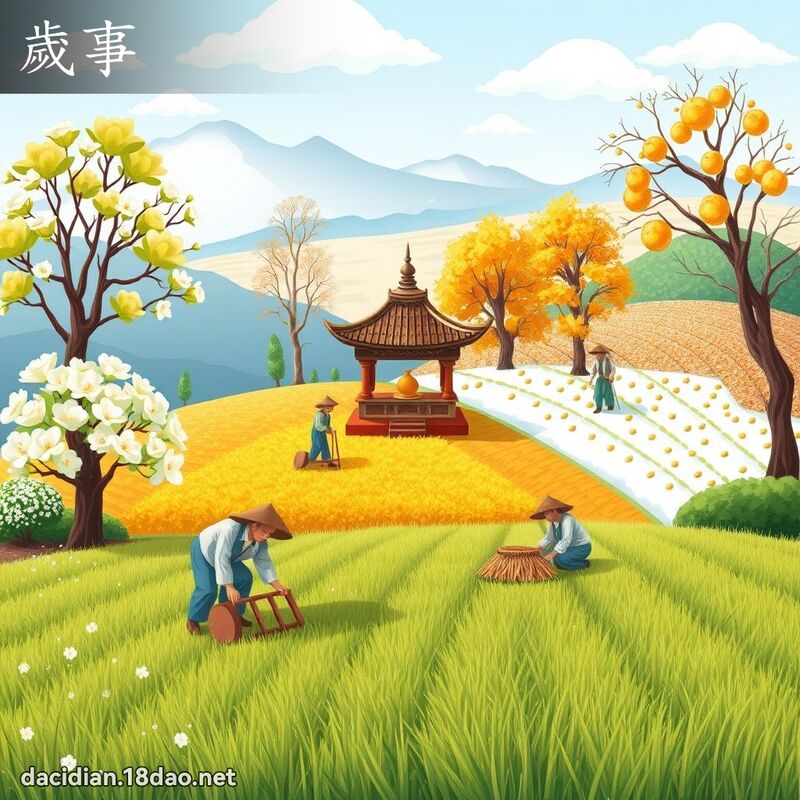 歲事 - 國語大辭典配圖