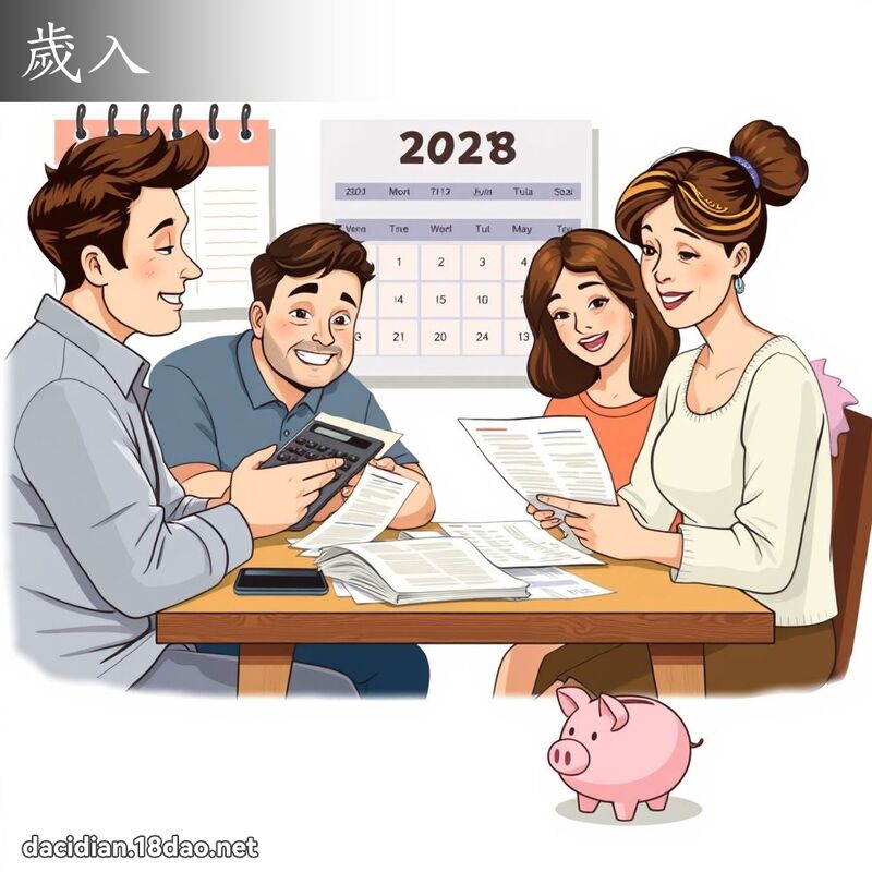 歲入 - 國語大辭典配圖