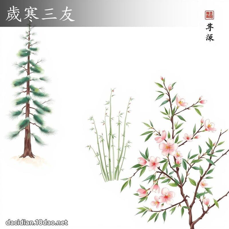 歲寒三友 - 國語大辭典配圖
