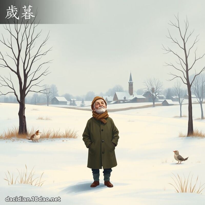 歲暮 - 國語大辭典配圖