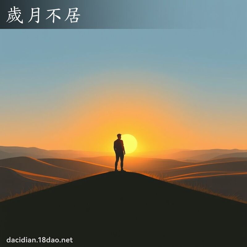 岁月不居 - 国语大辞典配图
