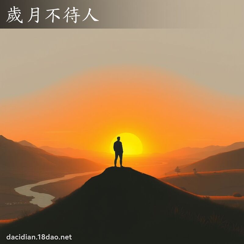 歲月不待人 - 國語大辭典配圖