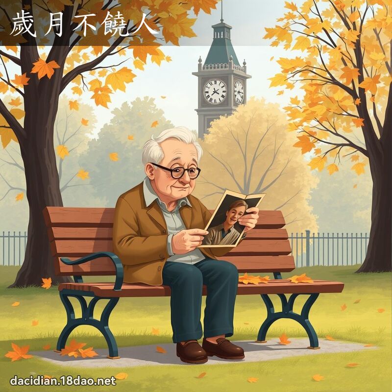 歲月不饒人 - 國語大辭典配圖