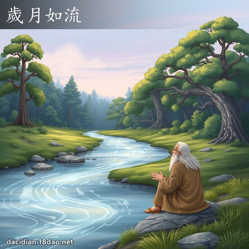 歲月如流 - 國語大辭典配圖