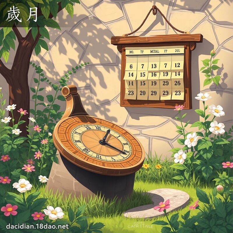 歲月 - 國語大辭典配圖