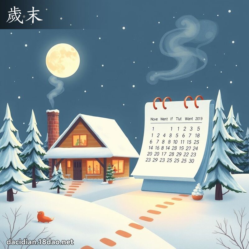 歲末 - 國語大辭典配圖