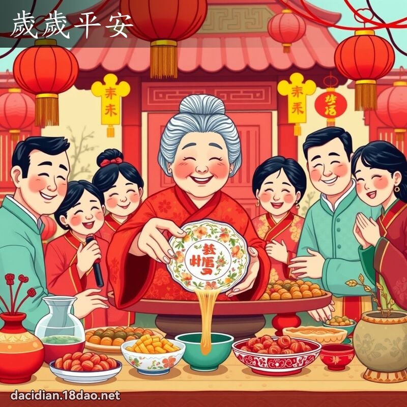 歲歲平安 - 國語大辭典配圖