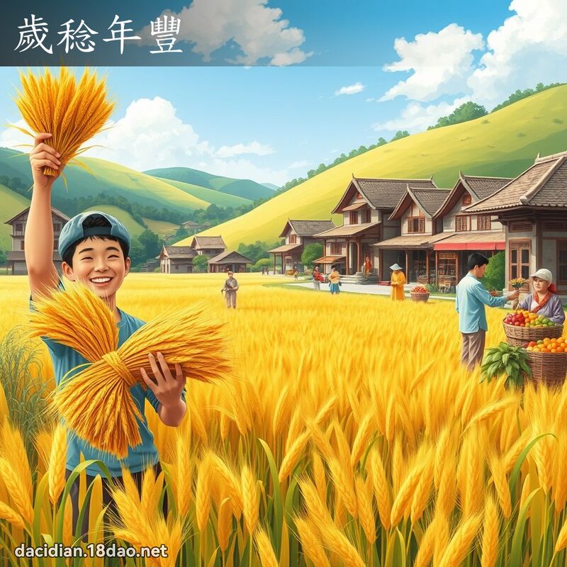 歲稔年豐 - 國語大辭典配圖