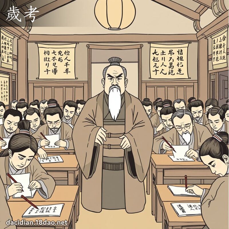 岁考 - 国语大辞典配图