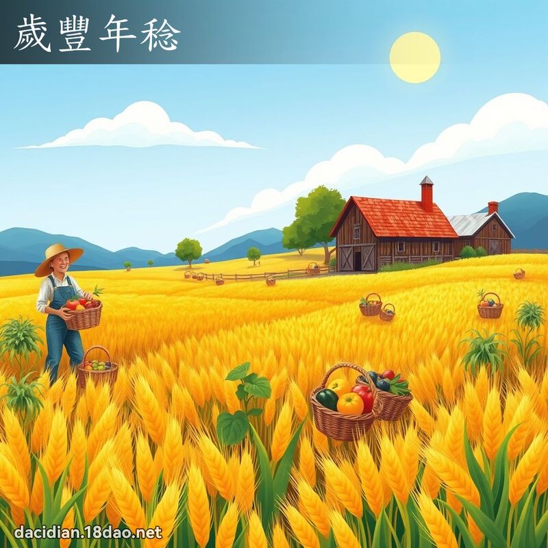 歲豐年稔 - 國語大辭典配圖