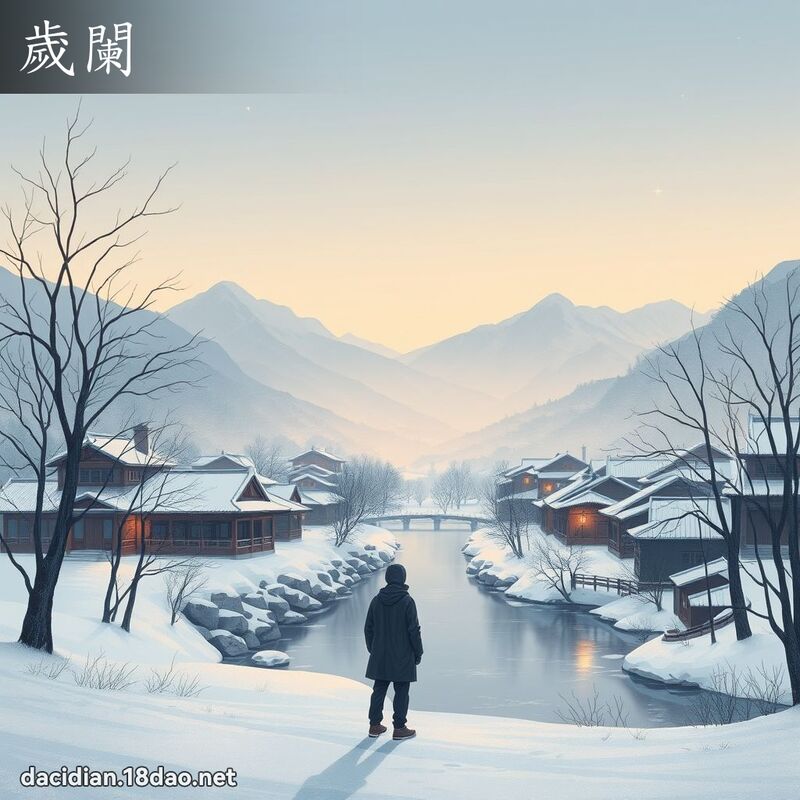 歲闌 - 國語大辭典配圖